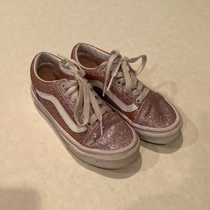 Vans girls pink glitters sneakers